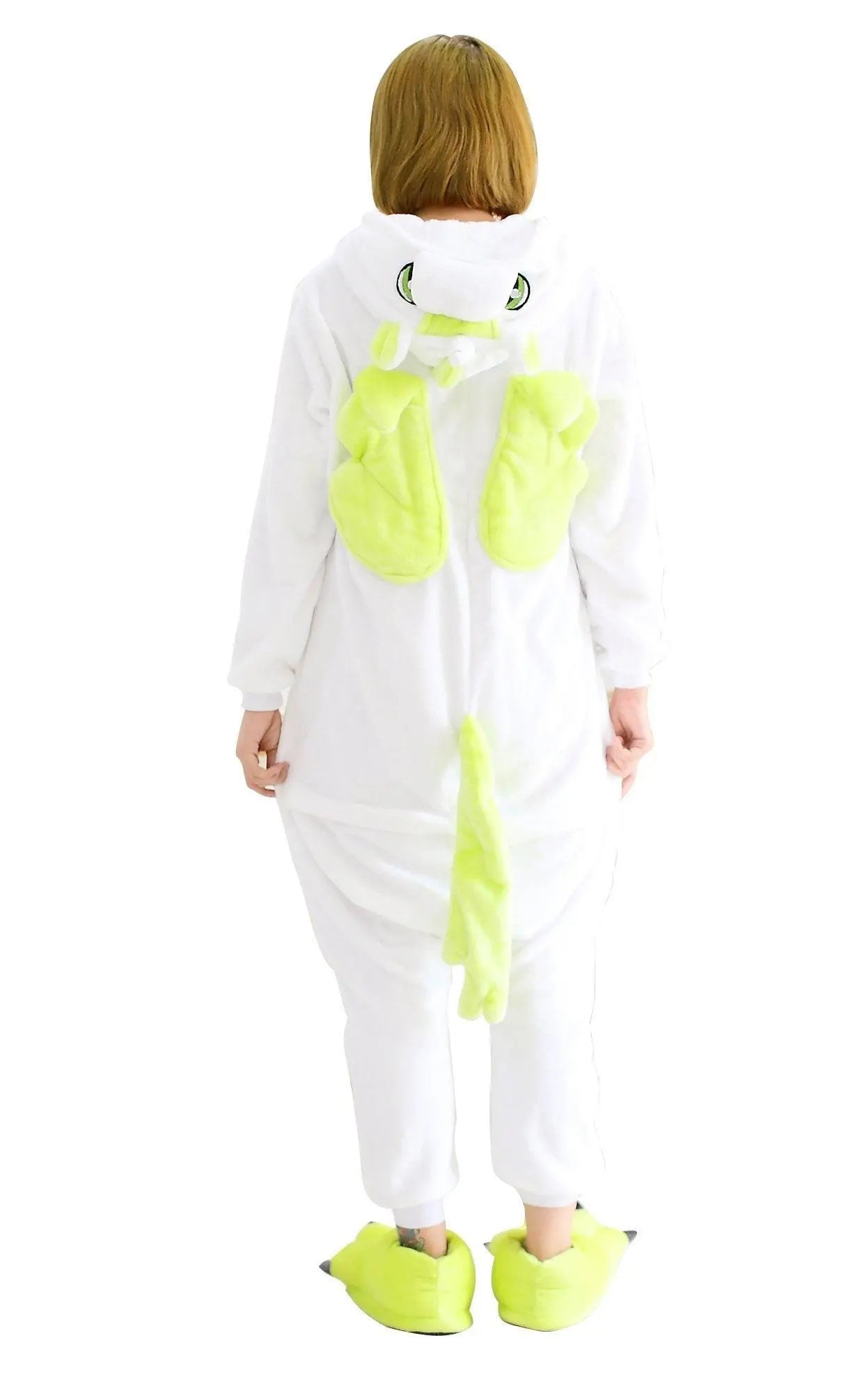 Green Unicorn Pegasus Kigurumi Adult Onesies Costume Pajamas - Pajamasbuy
