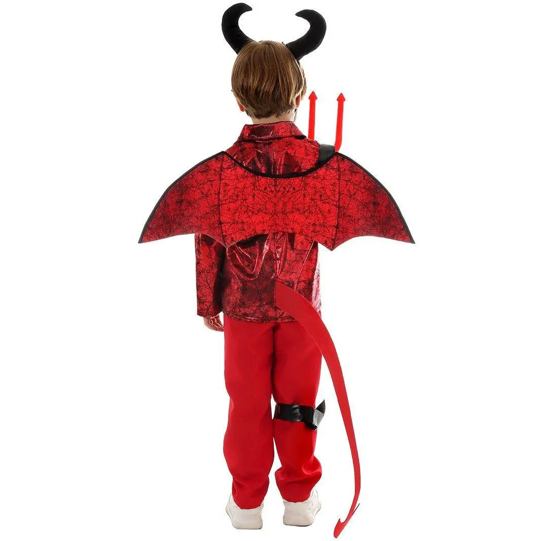 Kid's Punk Style Little Devil Costume Halloween Stage Cosplay - Pajamasbuy