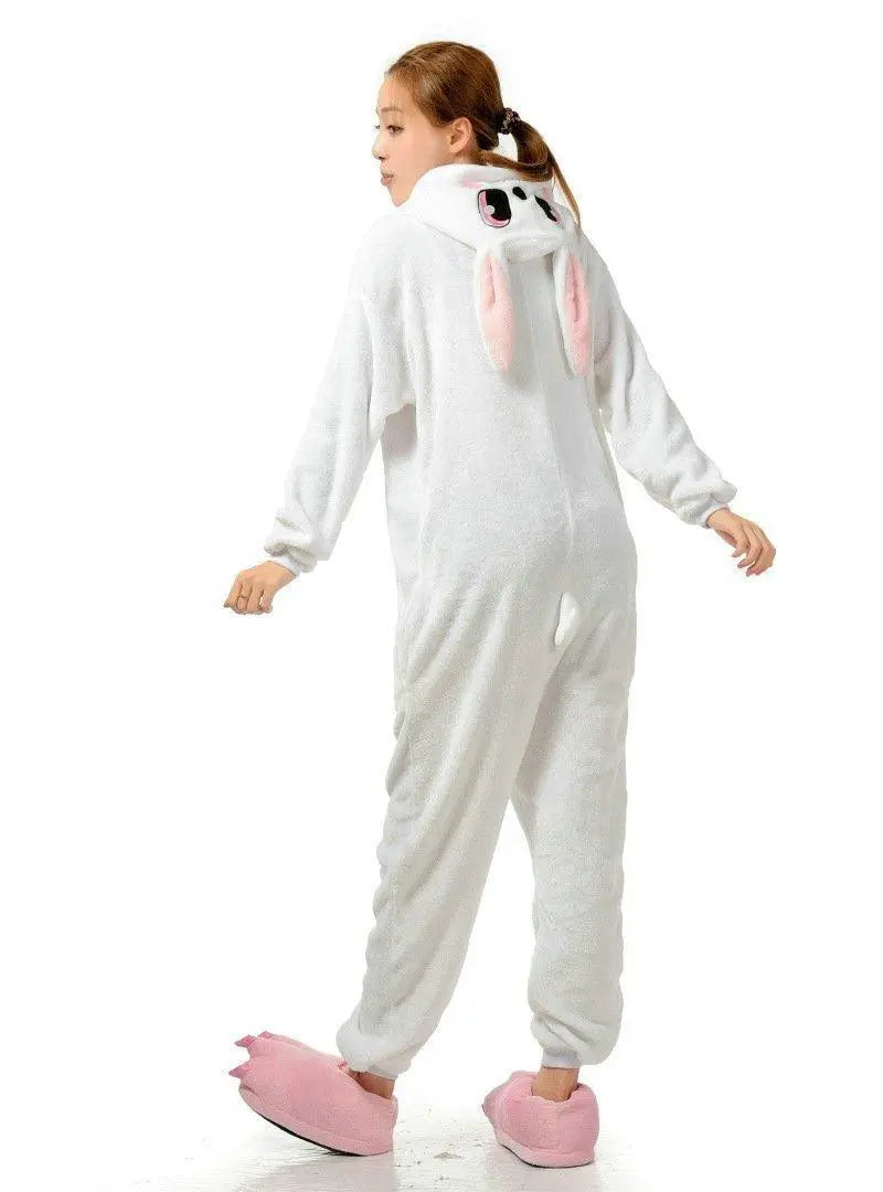 Rabbit Kigurumi Pajamas Hoodie Animals Bunny Easter Costume Onesies - Pajamasbuy