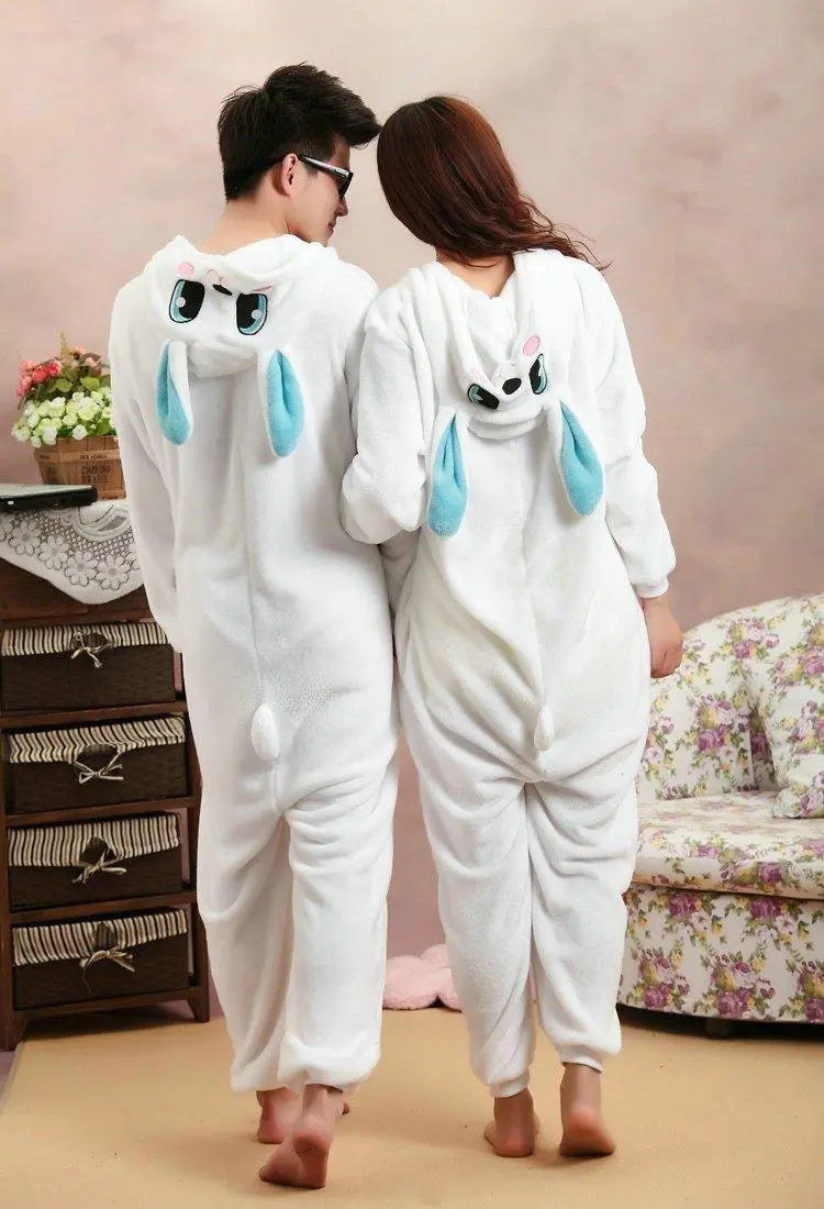 Rabbit Kigurumi Pajamas Hoodie Animals Bunny Easter Costume Onesies - Pajamasbuy