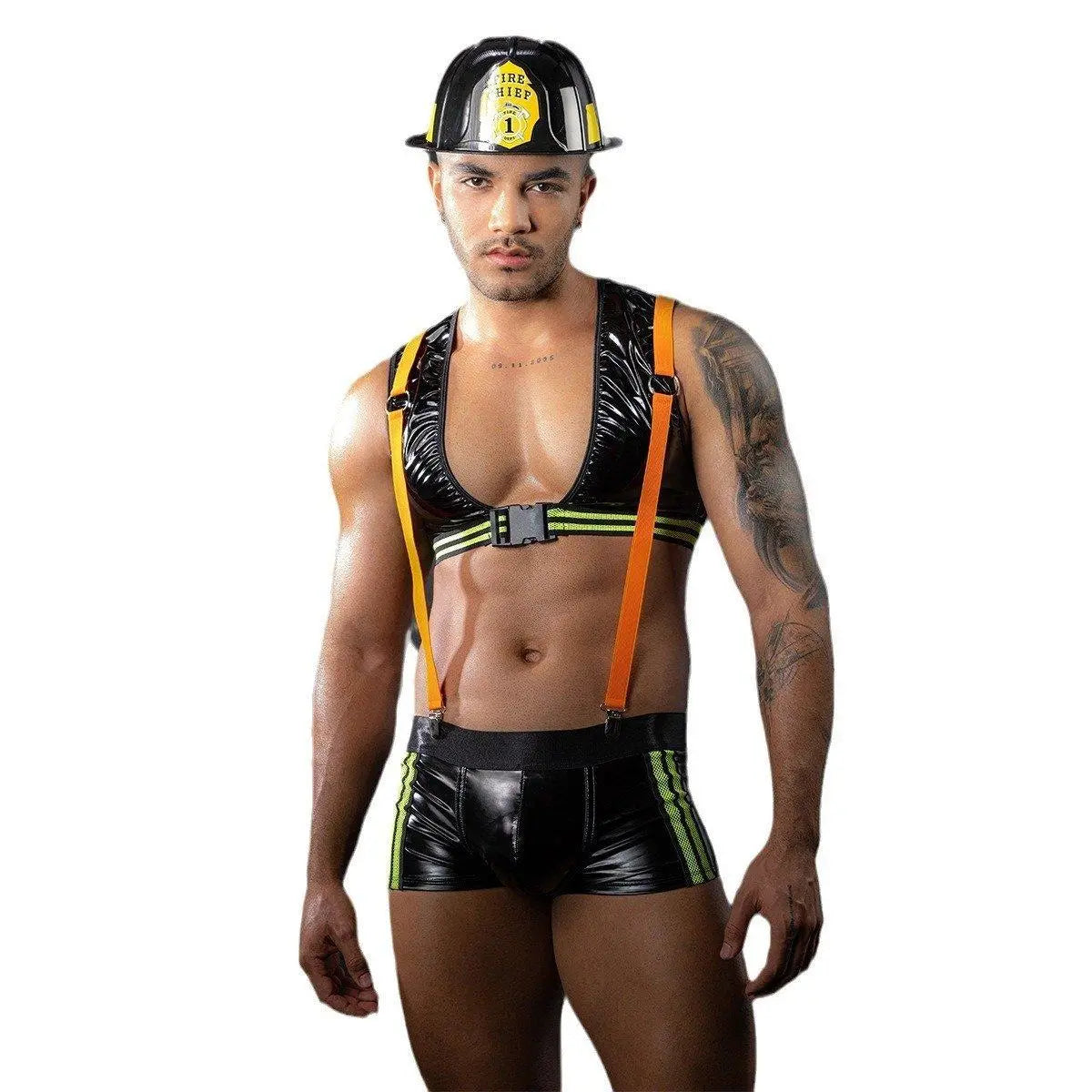 Stag Do Party Firemen Fancy Dress Costume Outfit Night Club Bar For Men - Pajamasbuy