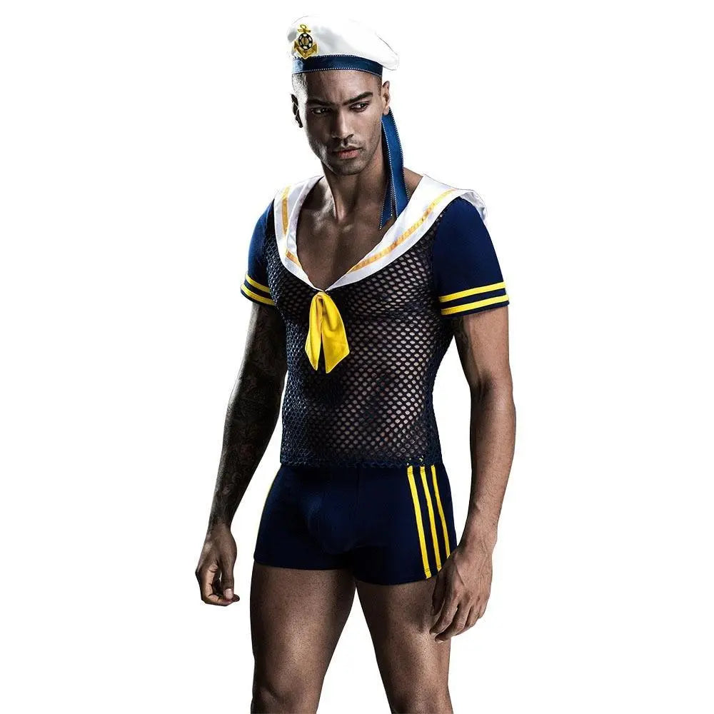 Stag do Blue Navy Party Costume Nightclub Uniform - Pajamasbuy