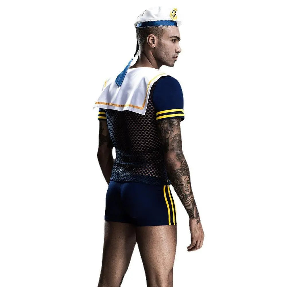 Stag do Blue Navy Party Costume Nightclub Uniform - Pajamasbuy