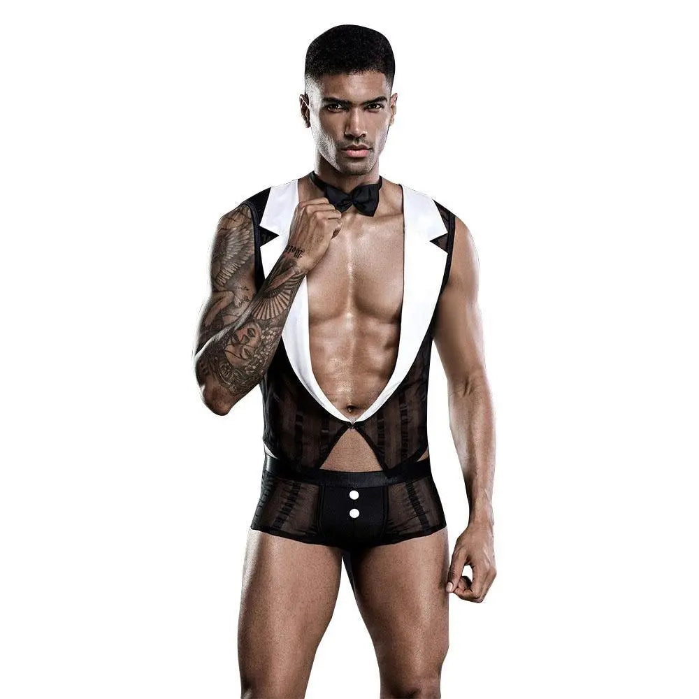 Stag do Gay Waiter Party Costume Night Club Uniform - Pajamasbuy