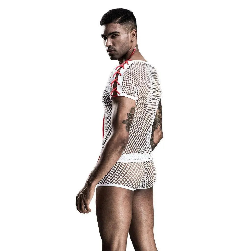 Stag do White Doctor Party Costume Nightclub Uniform - Pajamasbuy