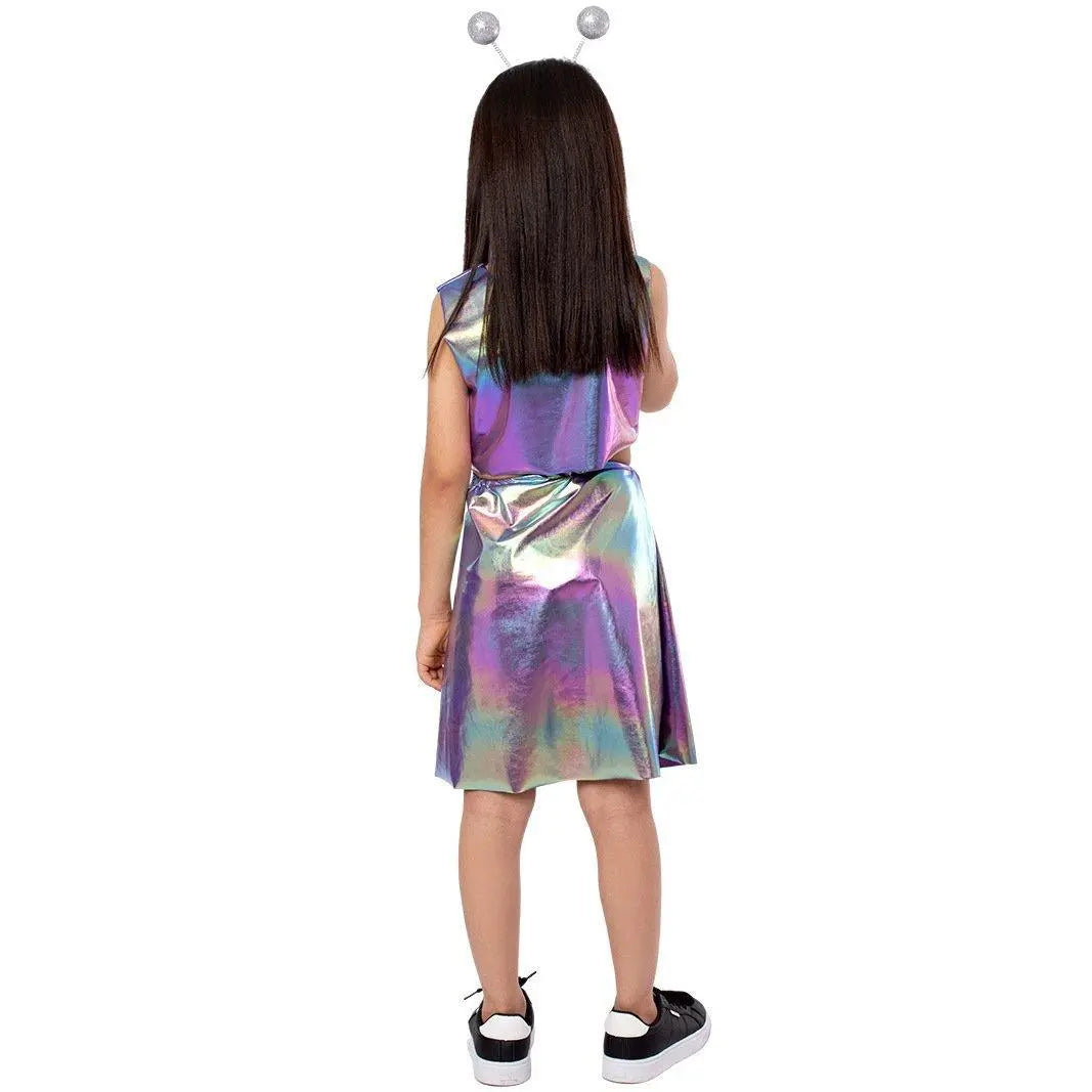 Kids Alien Role Play Costume Halloween Skirt Outfit for School Stage Performances - Pajamasbuy