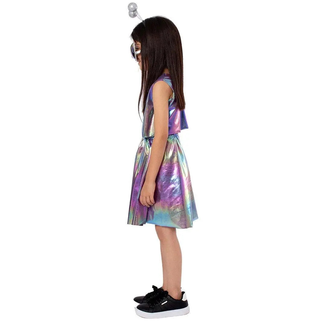 Kids Alien Role Play Costume Halloween Skirt Outfit for School Stage Performances - Pajamasbuy