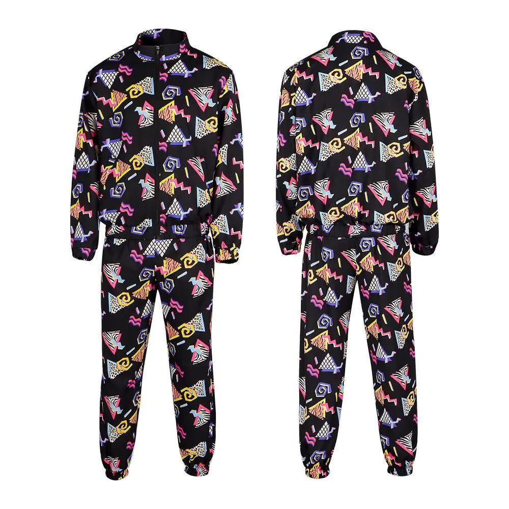 Retro Disco Hippie Hip - Hop Halloween Costume for Cosplay Party and Stage Performances Unisex - Pajamasbuy