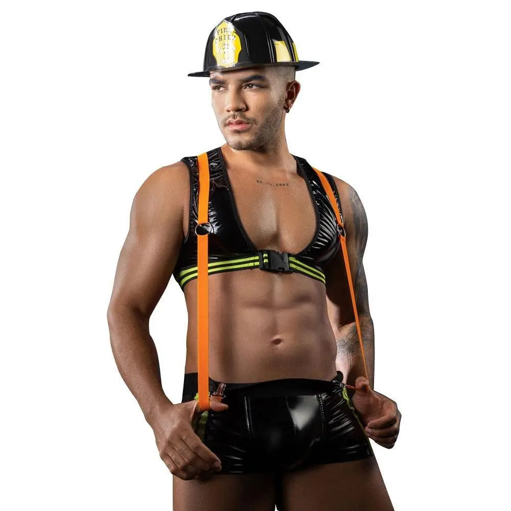 Stag Do Party Firemen Fancy Dress Costume Outfit Night Club Bar For Men - Pajamasbuy