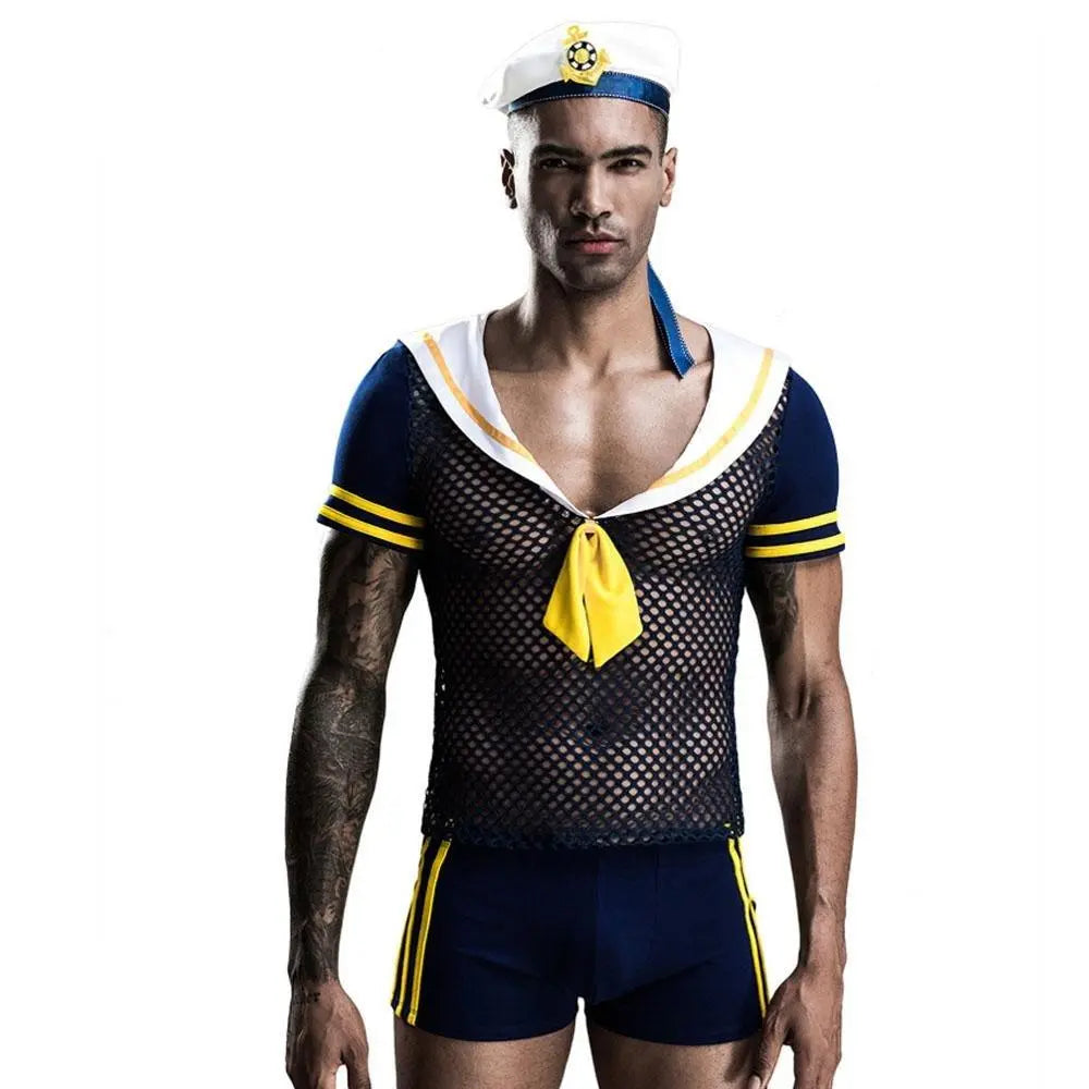 Stag do Blue Navy Party Costume Nightclub Uniform - Pajamasbuy