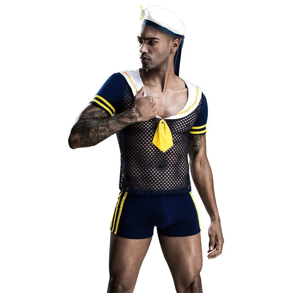 Stag do Blue Navy Party Costume Nightclub Uniform - Pajamasbuy
