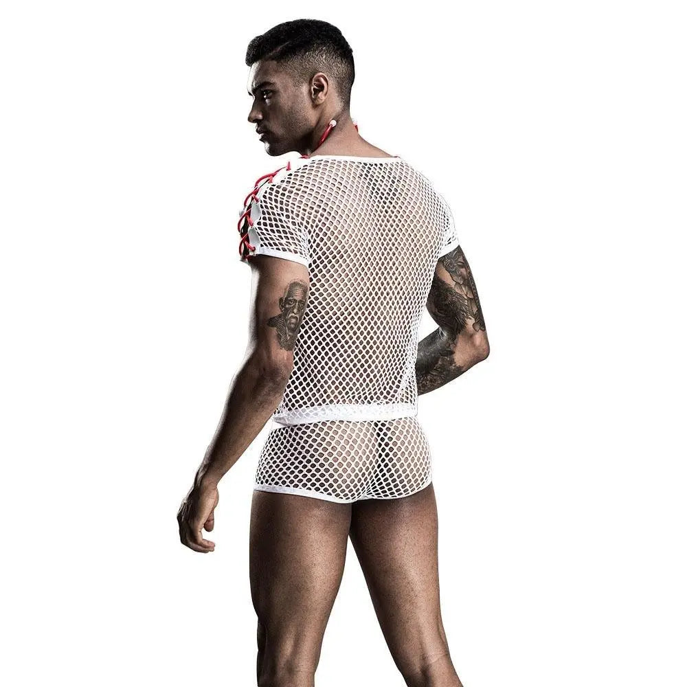 Stag do White Doctor Party Costume Nightclub Uniform - Pajamasbuy